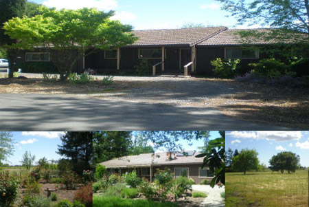 Santa Rosa one story ranch on 2.24 acres in Santa Rosa California